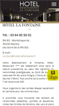 Mobile Screenshot of hotel-lafontaine.fr
